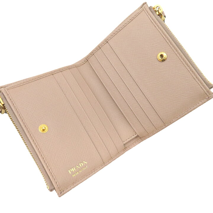 楽天市場】プラダ PRADA 二つ折り財布 ダブルジップ ウオレット  