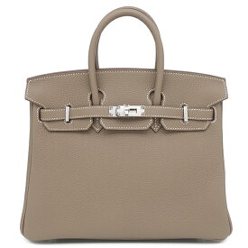エルメス HERMES ハンドバッグ バーキン25 トゴ エトゥープ シルバー金具 新品 未使用 グレージュ K刻印(2025年製) 【箱】【中古】