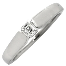 リング 指輪 ダイヤリング Pt950 ダイヤモンド プラチナシルバー 1石 1粒 12号【中古】