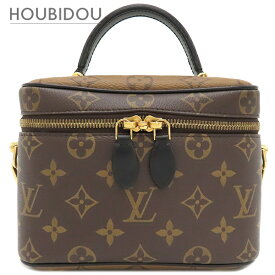 ルイヴィトン Louis Vuitton 2WAYバッグ ヴァニティ NV PM モノグラムキャンバス モノグラムリバースキャンバス モノグラム×モノグラムリバース ゴールド金具 茶 バニティ ハンドバッグ パドロック欠品 M45165 RFID【中古】