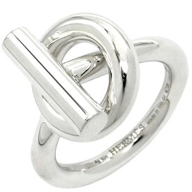 エルメス HERMES リング 指輪 エシャペ MM シルバー925 シルバー #54(JP14) SV925 AG925 14号【中古】