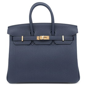 エルメス HERMES ハンドバッグ バーキン25 トゴ ブルーアビス ゴールド金具 新品 未使用 紺 K刻印(2025年製) 【箱】【中古】