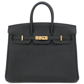 エルメス HERMES ハンドバッグ バーキン25 トゴ ブラック ゴールド金具 黒 W刻印(2024年製) 【保存袋】【中古】