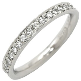 リング 指輪 ダイヤモンド リング 0.317ct プラチナシルバー プラチナム ダイヤ 一文字 パヴェ ラウンドブリリアントカット 11号【中古】