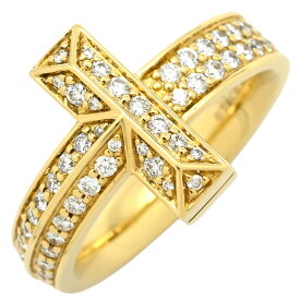 ティファニー Tiffany & Co リング 指輪 Tワン ダイヤリング イエローゴールド T&Co. Au750 18K Tコレクション 10.5号【中古】