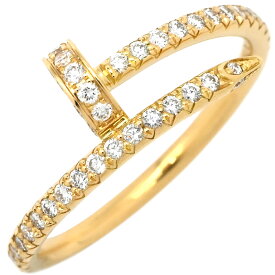 カルティエ Cartier リング 指輪 ジュストアンクル ダイヤ スモール イエローゴールド #52(JP12) 750 JUSTE UN CLOU 18K 18金 SM 12号【中古】
