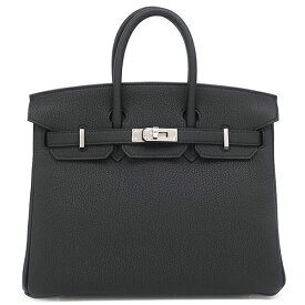 エルメス HERMES ハンドバッグ バーキン25 トゴ ブラック シルバー金具 新品 未使用 黒 K刻印(2025年製) 【箱】【中古】