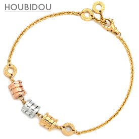 ＼5%OFFセール ＆最大5万円割引クーポン 数量限定／ ブルガリ BVLGARI ブレスレット ビーゼロワン スリーエレメント イエローゴールド×ピンクゴールド×ホワイトゴールド 18K 750 WG YG PG 3ゴールド 【中古】
