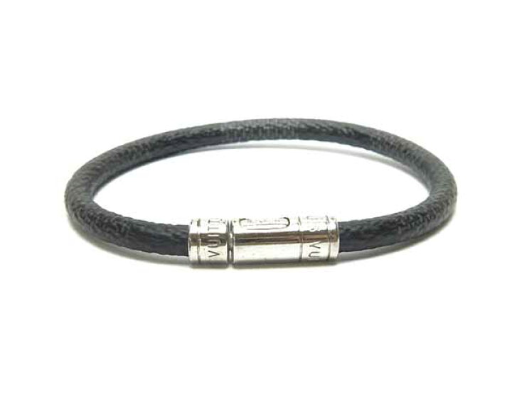 楽天市場 ルイヴィトン Louis Vuitton ブレスレット ブラスレ ダミエ グラフィット キープイット M6140d シルバー金具 アクセサリー 小物 メンズ 定番 人気 美品 中古 Houbidou 心斎橋店