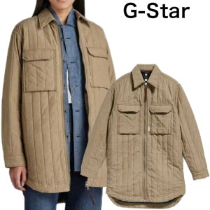 G-Star Raw �W�[�X�^�[ ���E �W���P�b�g���f�B�[�X ���K�i �l�C�u�����h �v���[���g �M�t�g Quilted Zipped