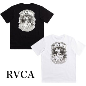 RVCA ルーカ Tシャツ St Margret Short Sleeve T-Shirt メンズ レディース クルーネック 半袖 シャツ メンズ ロゴ ブラック ホワイト メンズ 正規品 インポート ブランド 海外ブランド