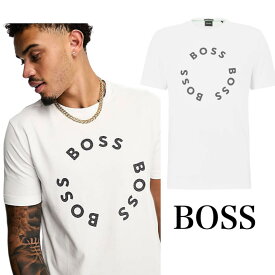 HUGO BOSS ヒューゴボス TEE4クルーネック 半袖 シャツ メンズ ロゴ ホワイト 正規品 ブランド