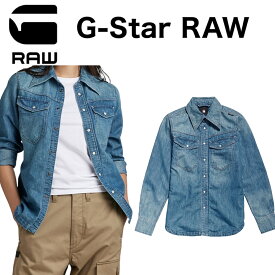 G-Star RAW 70´S Slim Denim ジースターロウ 長袖シャツ レディース スリム デニム 正規品
