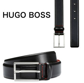 HUGO BOSS ヒューゴボス メンズ ベルト ロゴ 正規品 ブランド Gavrilo 本革 サイズ調節 プレゼント ギフト 高級感 ビジネス ファッション