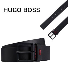 HUGO BOSS ヒューゴボス メンズ ベルト ロゴ 正規品 ブランド Giove L 本革 サイズ調節 プレゼント ギフト 高級感 ビジネス ファッション