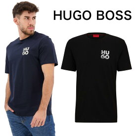HUGO BOSS ヒューゴボス Detzington T-Shirt クルーネック 半袖 シャツ メンズ ロゴ ブラック ネイビー 正規品 ブランド