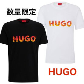 HUGO BOSS ヒューゴボス Danda T-Shirt クルーネック 半袖 シャツ メンズ ロゴ ブラック ホワイト 正規品 ブランド