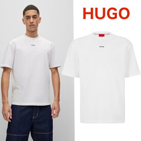 HUGO BOSS ヒューゴボス Dapolino T-Shirt クルーネック 半袖 シャツ メンズ ロゴ ホワイト 正規品 ブランド 10248326 01