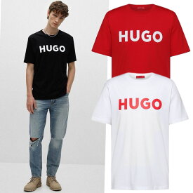 HUGO BOSS ヒューゴボス Dulivio T-Shirt クルーネック 半袖 シャツ メンズ ロゴ ブラック ホワイト レッド 正規品 ブランド