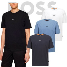 HUGO BOSS ヒューゴボス Tシャツ Chup T-Shirt クルーネック 半袖 シャツ メンズ ロゴ ネイビー ホワイト 正規品 ブランド 大谷翔平 選手 愛用 ブランド