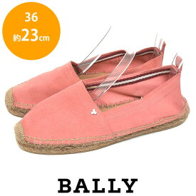 【10％オフクーポン対象_お買い物マラソン限定】バリー BALLY エスパドリーユ フラットシューズ ピンク 36(約23cm) sh23-0410【中古】【返品可】