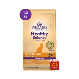 ウェルネス　ヘルシーバランス　室内猫　グレインフリー　骨抜きチキン　1.2kg　【お取り寄せ】　キャットフード　ドライフード