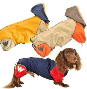 WHCY JコートB M.ダックス用 犬用 レインコート レインウェア 犬用 犬服 防水