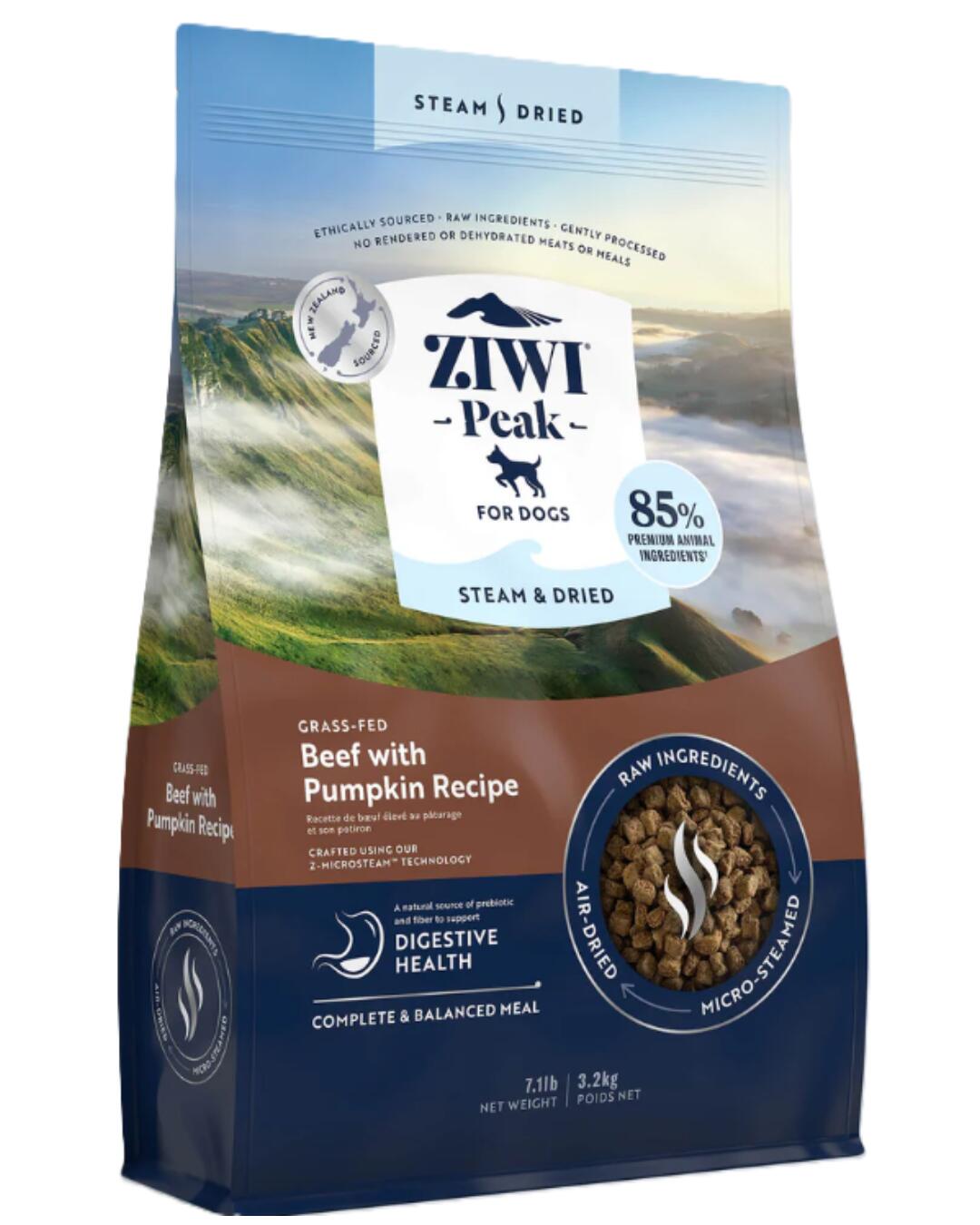 ZIWI ZIWI グラスフェッドビーフ with パンプキン レシピの商品画像