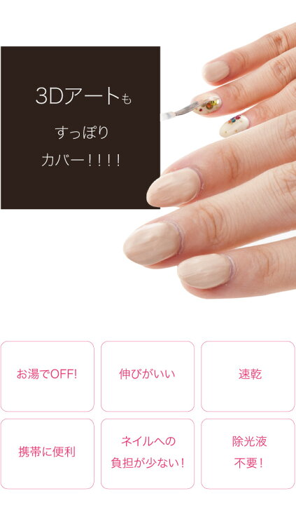 楽天市場 メール便 送料無料 ジェルネイル 隠し ネイル用コンシーラー ジェル ネイル コンシーラー はがせる マニキュア 速乾 ベージュ 隠す フォーマル 法事 弔問 葬儀 面接 冠婚葬祭 ジェルネイル ギフト プレゼント カモフラネイル Petit プチ セール 1