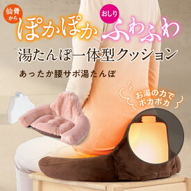 冷え性 湯たんぽ 座椅子 椅子 腰痛 仙骨 妊活 マッサージ器 温め 肩凝り 肩コリ 肩 ツボ押し 指圧 ほぐし 血行 かわいい カバー 母の日 父の日 プレゼント ギフト（0070-4203 あったか腰サポ湯たんぽ）セール 送料無料 PROIDEA プロイデア ドリーム