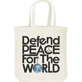 世界の平和を守る（地球）／キャンバスバッグ・M（ポケット無し）トートバッグ