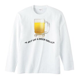 ビアジョッキ（ちょっとビールっ腹）／長袖Tシャツ