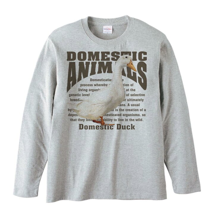 楽天市場】家鴨（アヒル）/飼育動物・家畜／長袖Tシャツ : MYDS 楽天 