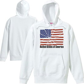 ブロークン・星条旗（アメリカ国旗）／パーカー