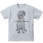 黒ラブラドール レトリバー（クレヨンタッチ）／半袖Tシャツ