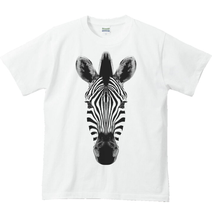 楽天市場 シマウマの顔 半袖ｔシャツ Myds 楽天市場店