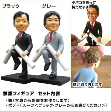 禁煙フィギュア おもしろ禁煙グッズ自分の顔のオリジナル禁煙フィギュア 楽ギフ 包装選択 Rcp Room 欲しい に出会える