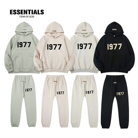 ESSENTIALS エッセンシャルズ 2点セットパーカーズボンセット人気 大きいサイズ プルパーカー フード付き 暖かい おしゃれ 長袖トップス 男女兼用 2点 S-XL