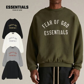 【セール限定 10％OFFクーポン有】 ESSENTIALS 丸首パーカー 人気 エッセンシャルズ オーバーサイズ おしゃれ クルーネック トレーナー 長袖トップス ストリートカジュアル カップル プルオーバー かっこいい 5colors