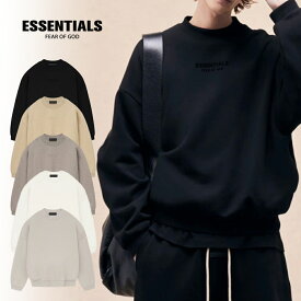【セール限定 10％OFFクーポン有】 ESSENTIALS エッセンシャルズ 人気セーター オーバーサイズ sweater クルーネック おしゃれ 柔らかい 長袖トップス 秋 暖かい カジュアル カップル プルオーバー 通勤 2カラー