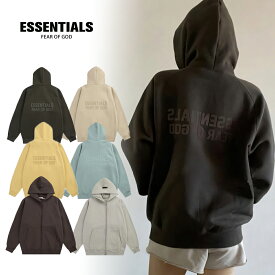 ESSENTIALS エッセンシャルズパーカー 人気 オーバーサイズ おしゃれ フード付き トレーナー 長袖トップス ストリートカジュアル カップル プルオーバー かっこいい 4colors