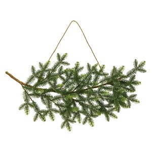 【東京堂 公式】クリスマスリース 完成品 アーティフィシャルフラワー パインハンギングブランチ グリーン GREEN XV301390