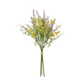 【公式】東京堂 MAGIQ 造花 花材 ウインディミモザブーケ イエローラベンダー 1束 アーティフィシャルフラワー 花束 ミモザ FM006523【高品質 アートフラワー】