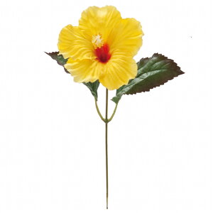 【公式】東京堂 MAGIQ 造花 花材 マルコハイビスカス イエロー アーティフィシャルフラワー トロピカルフラワー FM001839-004 【高品質 アートフラワー】