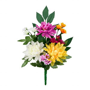 【公式】東京堂 MAGIQ 造花 花材 マムミックスブッシュM アーティフィシャルフラワー マム 菊 FMV24146 【高品質 アートフラワー】