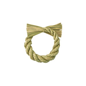 【東京堂 公式】曙丸〆小 しめ縄 ナチュラル素材 アレンジベース XJ001040【正月資材 正月飾り しめ飾り 注連縄】