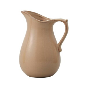 【東京堂 公式】クレイ Calore_11L9.5W14.5H MIX BEIGE 花瓶 花器 ベース 陶器 ピッチャー型 CC120478-350【花瓶 フラワーベース おしゃれ 花器】