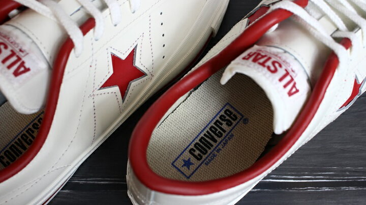 楽天市場】コンバース ワンスター J WHITE/REDCONVERSE ONE STAR J  
