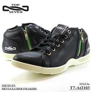 �g�b�v�Z�u�� �X�j�[�J�[ TOP SEVEN T7-At2103 BLACK���U�[�X�j�[�J�[ ��l�X�j�[�J�[ �����Y �~�b�h�J�b�g