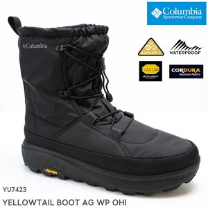 コロンビア イエローテイル ブーツ アークティックグリップ ウォータープルーフ オムニヒートインフィニティ YU7423-010 BLACKColumbia YELLOWTAIL BOOT AG WP OHI撥水 防水 保温 スノーウインターブーツ
